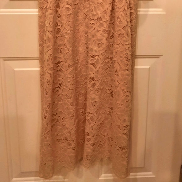 Dress with spaghetti string, lace, mid-calf leg, never worn with tags  attached. - Picture 4 of 4